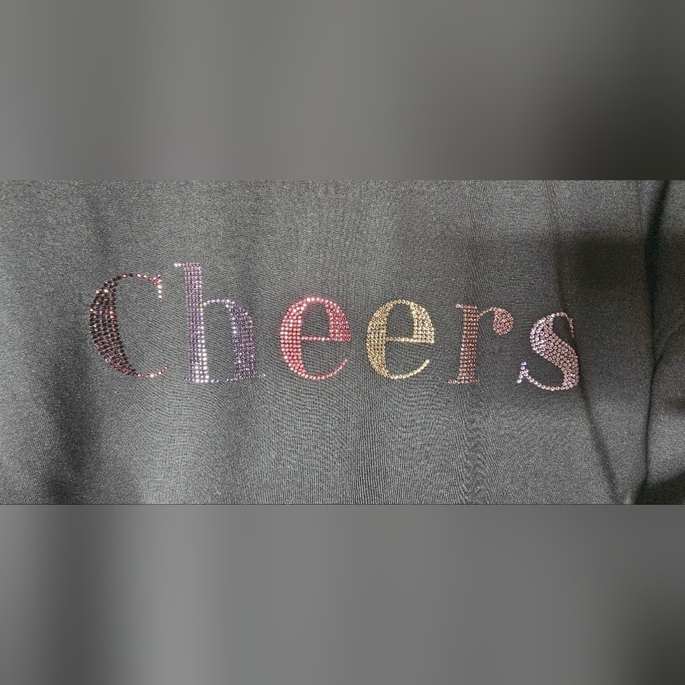 Ted Baker Zerah "Cheers" Embellished Graphic Sweatshirt Black Size L - Picture 8 of 14